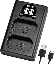 DSTE NP-FZ100 Battery Charger, Dual LCD Charger Compatible with Sony ZV-E1 A6600 A6700 FX3 FX30 A1 A