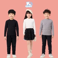 K'S CLOSET Cotton Turtleneck Thermal Jacket for Boys and Girls from 2-14 Years Old KT151THF/E047FOF/