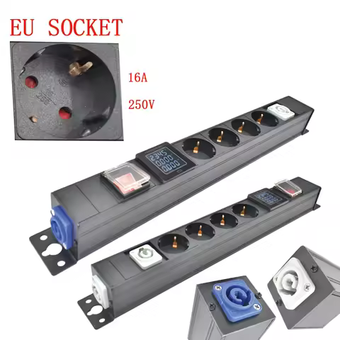 PDU power board Schuko NAC3MPA NAC3MPB input/output sound plug 5AC EU aviation combination socket Eq