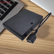 (warmseen) 1Pcs USB Mini Power Supply Battery Box With Cover And Switch 6 X AA USB Battery Box For 9