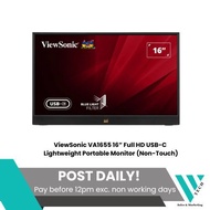 ViewSonic VA1655 16” Full HD USB-C Lightweight Portable Monitor (Non-Touch)