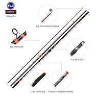 Fine craftsmanship Noeby SURF MASTER Tubular 14'0'' FUJI  3 Pcs Long Distance 420cm 14ft Surf Castin