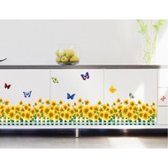 Sunflower fence Decal DC009 (QUALITY TYPE 1)