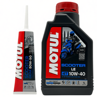 MOTUL ENGINE OIL 4T 1L SCOOTER LE 10W40 SCOOTER GEAR OIL 80W-90 MINYA HITAM MOTUL 100% ORIGINAL VIET
