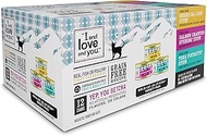 I and love and you Wet Cat Food - Ninja Cat Jiu Jit Stew Variety Pack - Chicken, Salmon, Tuna, Grain