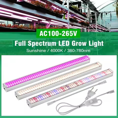 AC85-265V Full Spectrum LED Grow Light Sunshine/4000K/780NM 50cm Plant Growing Lamp Bars For Indoor 