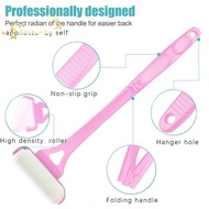 [Han-t] Pink Lotion Applicator Self  Ointment Tanning Back Applicator Stick Portable Long Handle Fol