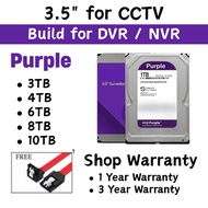 Purple Surveillance HDD DVR / NVR Hard Disk 3.5" 3TB 4TB 6TB 8TB 10TB HDD 3.5" CCTV HDD Hard Drive