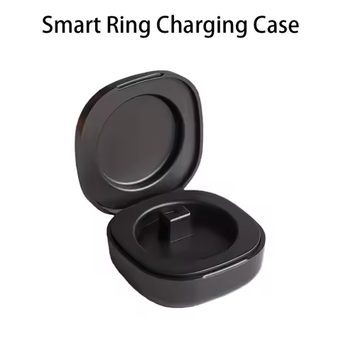 Magnetic Charging Case for Smart Ring, Portable Compact Fast Charger Box Compatible with R06 R08 R09
