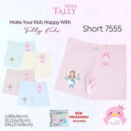 TALLY KIDS GIRL 7555 I CD CELANA DALAM BOXER ANAK CEWEK I SIZE L – XXL I BAHAN KATUN