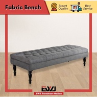 Ready Stock🔥EWJ 2015 & 5959 Supermen Fabric Bench Chair 5ft & 4ft & 2ft/Grey & Blue &Green Blue/Benc