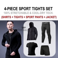 ROOFLESS Baju Sukan Jersey Sukan Baju Tight Badminton Jersey Compression Shirt Jersi Bola Running Sh