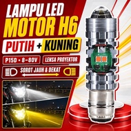 [H6 Motorcycle LED Light] 8/ 12 LED LEGS AC/DC - K004 - H6 OSRAM 12v WHITE MOTORCYCLE LED LIGHT