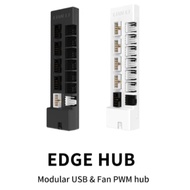 LIAN LI Edge Gold USB & Fan Hub BLACK / WHITE