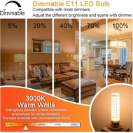 E11 Led Bulbs Dimmable, JDE11 120V 100W Halogen Candelabra Bulbs Equivalent,T3 T4 Mini Base JD E11 B