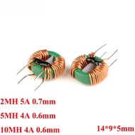 5pcs 2MH 5MH 10MH Annular Common Mode Filter Inductor 0.6mm 0.7mm Wire Choke Ring 4A 5A Inductance 1