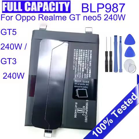 BLP987 4600mAh Battery For Oppo Realme GT neo5 240W GT5 240W / GT3 240W mobile phone battery Bateria