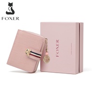 FOXER Women Leather Wallet Small Bifold Wallet Mini Wallet Card Holder