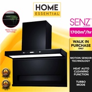 Senz 1700m³/h Heat Pro intelClean Cooker Hood SZ-CH3288AC w 6.4kW Gas Hob SZ-GS388 | 75L Built-In Ov