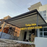 canopy teras rumah mewah kanopi atap alderon doble layer tebal 10mm