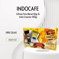 Indocafe Fine Blend Coffee 50g & Indo Creamer 100g + GIFTSET