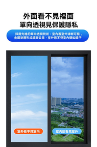 【隱私保護】防曬 抗UV 單向防窺 玻璃隱私保護貼 遮陽 隔熱 防曬 遮光膜 防紫外線  全遮光玻璃貼紙 單向可視玻璃貼 居家 辦公室 隱私保護 夏季必備 50cm*1M