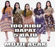 GROSIR BAJU DASTER MURAH BUSUI BAHAN RAYON PAKET USAHA 100 RB DAPAT 5