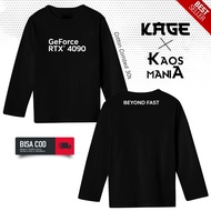 Geforce RTX 4090 Long Sleeve Shirt - Geforce Mechanic Shirt KAGE SHIRT