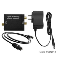 Store YUEQIN3 ออปติคอลอะแดปเตอร์แปลงสัญญาณเสียงดิจิตอลเป็นแอนะล็อก RCA L R