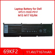 New 69KF2 for Dell X-PS 15 9500 P-recision 5550 Battery Laptop Battery 69KF2 8FCTC 70N2F M15 M17 R3/