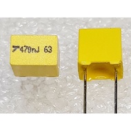 TPC 0.47uf 470nf 474k 63V Polyester Film Capacitor Keeper Type