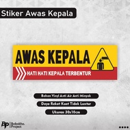 Sticker Beware of impact head Heart Sticker/ Beware of impact head Beware of Head Sticker/