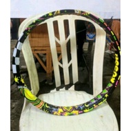 HITAM Sticker Lis Rims zian Black Wheel Stickers rossi Rims Variations