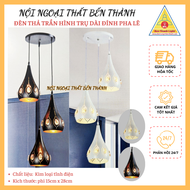 Đèn thả - Đèn thả trần trụ dài đính pha lê 2 màu đen trắng dercor phòng ngủ chill bàn ăn mã TS-133/1