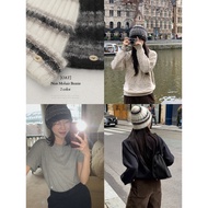 [OAT] Nuts Mohair Beanie 2 Colors (98doci) Striped Wool Hat