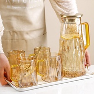 Cloks 1.8L Heat Resistant Glass Water Jug with 4 Cups - CL18