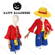 Hello Party [Children One Piece Luffy Costume] Costume Halloween Theme