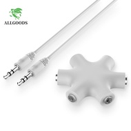ALLGOODS Audio Splitter for Tablet MP3 MP4 Headphone Port 3.5 Jack 3.5mm Share Adapter