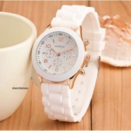 Low price promotions Women's watch Waterproof Geneva Silicone Three Eyes Watch Popular Style