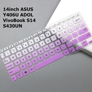 For 14inch ASUS Y406U ADOL VivoBook S14 S430UN Soft Ultra-thin Silicone Laptop Keyboard Cover Protector
