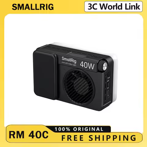 SmallRig RM 40C/25C Pocket LED Video Light with 4800mAh 55-mins Runtime RGB Lighting for Wider Color
