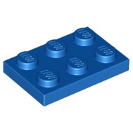 Lego 3021 part Plate 2 x 3 blue