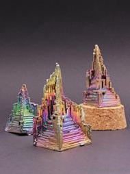 鉍晶體金屬結晶化學元素標本收藏礦石原石學生創意禮物新飾品擺件