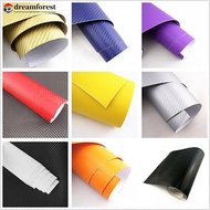 DREAMFOREST NEW 8Inch 3D 127cm 50Inch Glossy Carbon Fiber Wrap Vinyl Decal Film Sticker Car Air Rele