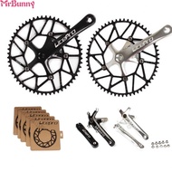 【MRBUNNY】Crankset 50 58t 50T 52T 54T 56T 58T Black Chainring For 9/10/11 Speed Brand New【menswear】