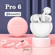 NEW Pro 6 TWS Wireless Headphones with Mic Fone Bluetooth Earphones Sport Running Headset for Apple Xiaomi Pro6 Earbuds