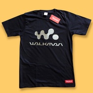 T-shirt Walkman Sony Silver Retro Vintage Cotton shirt Short Sleeve Clothing