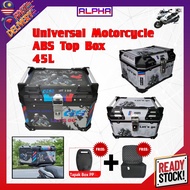 45L Motorcycle Box Comfortable Waterproof Suitable for Top Box Aluminium Motorcycle Givi Top Box Motor Box Motosikal
