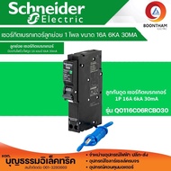 Schneider เซอร์กิตเบรกเกอร์ลูกย่อยกันดูด 1P 32A 6kA QO132C06RCBO30 ลูกเซอร์กิตกันดูด