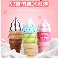 < Children's Toys E1A] Magnetic Simulation Ice Cream Play House Strawberry Vanilla Chocolate Gifts W